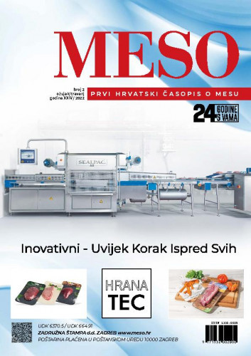 Meso   : prvi hrvatski časopis o mesu : 24,2(2022)  / glavna i odgovorna urednica, editor-in-chief Katarina Lučić.