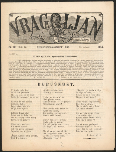 Cenzura časopisa Vragoljan 1884/10