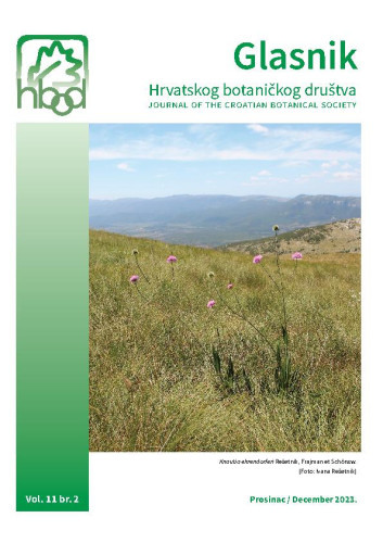 Glasnik Hrvatskog botaničkog društva =  : Journal of the Croatian Botanical Society : 11,2(2023) / urednica, editor Suzana Buzjak