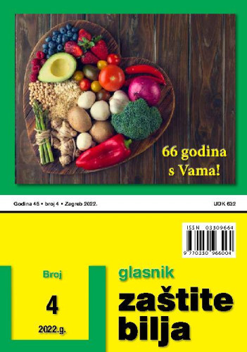 Glasnik zaštite bilja : 45,4(2022) / glavni urednik Katarina Lučić.