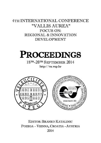 Proceedings : 4(2014) /  ... international conference "Vallis aurea" ; editor in chief Branko Katalinić