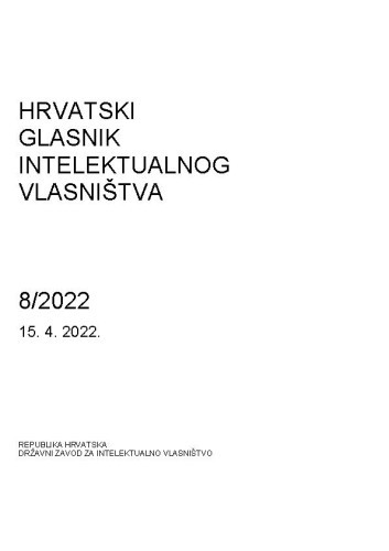 Hrvatski glasnik intelektualnog vlasništva : 8(2022)