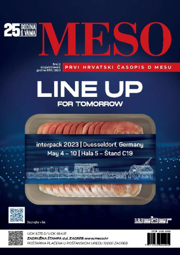 Meso : prvi hrvatski časopis o mesu : 25,2(2023) / glavna i odgovorna urednica, editor-in-chief Katarina Lučić.