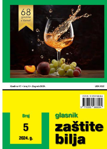 Glasnik zaštite bilja : 47,5(2024) / glavni urednik Katarina Lučić.