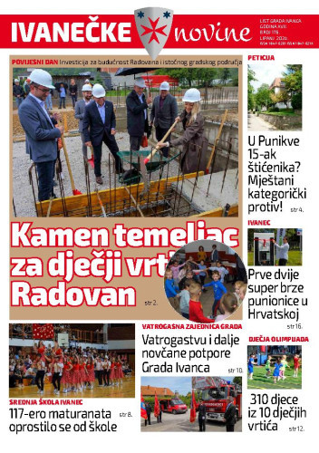 Ivanečke novine  : list grada Ivanca : 16,176(2024) / glavna urednica Ljiljana Risek.