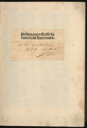 Epistolae (ed. Theodorus Laelius). P. I–II. 