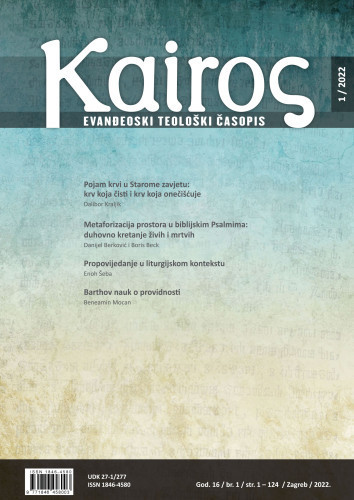Kairos  : evanđeoski teološki časopis : 16,1(2022) / glavni i odgovorni urednik Ervin Budiselić.