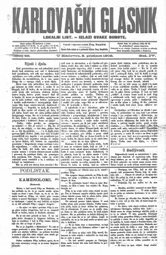 Karlovački glasnik : lokalni list : 4,49(1902) / odgovorni urednik Drag. Hauptfeld.