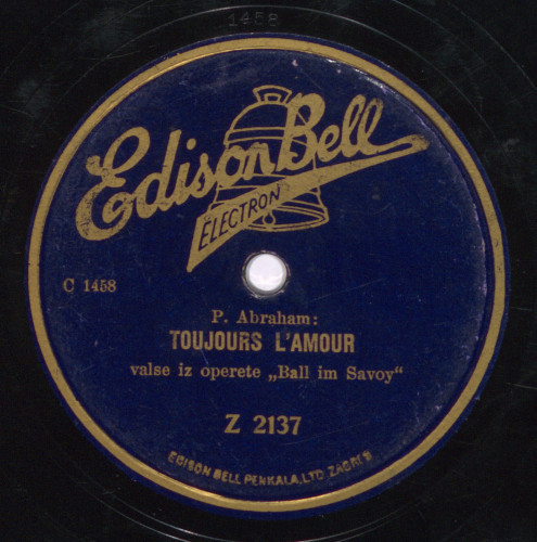 Toujours l'amour   : valse iz operete Ball im Savoy  / P. [Paul] Abraham.