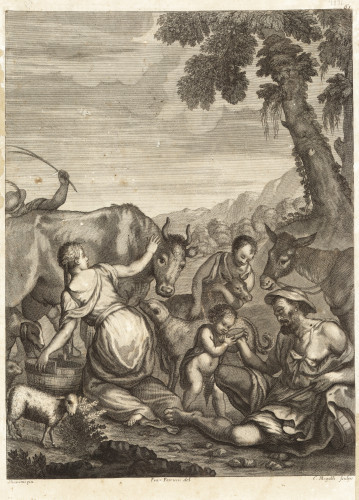 [Pastoralna scena]   / C. [Cosimo] Mogalli ; [prema crtežu Francesca Petruccia].
