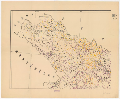 Carte etnographique du Vilayet de Cossovo. 
