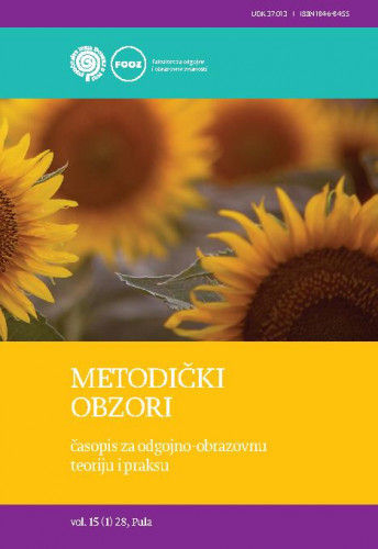 Metodički obzori  : časopis za odgojno-obrazovnu teoriju i praksu = Methodological horizons : 15,1=28 (2020) / glavna i odgovorna urednica, editor in chief Marina Diković.