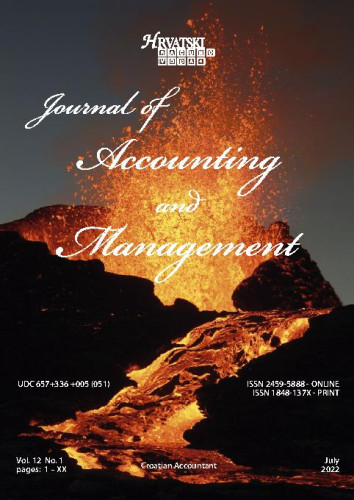 Journal of accounting and management : 12,1(2022)  / editor-in-chief Đurđica Jurić
