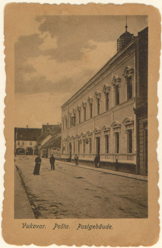 Vukovar. Pošta = Postgebäude.