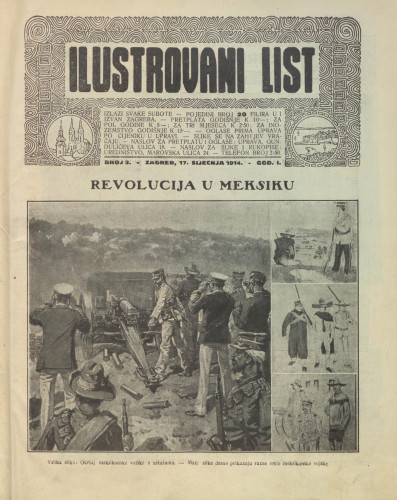 Ilustrovani list : 1,3(1914) / odgovorni urednik Dragutin Balog.