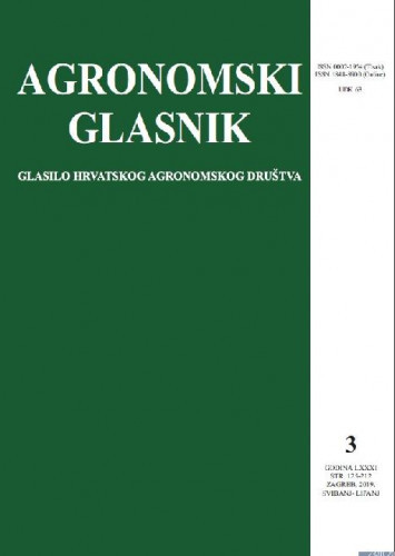 Agronomski glasnik : glasilo Hrvatskog agronomskog društva : 81,3(2019) / glavni i odgovorni urednik, editor-in-chief Ivo Miljković.