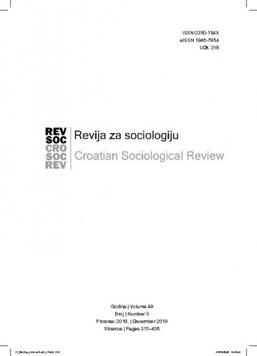 Revija za sociologiju : 49,3(2019) / glavna urednica, editor in chief Tanja Vučković Juroš.