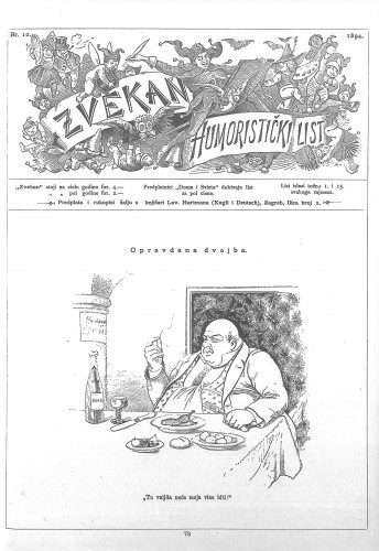 Zvekan : humoristički list : 5,10(1894) / odgovorni urednik August Šek.