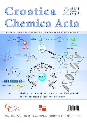 Croatica chemica acta :  92,2(2019) / editor-in-chief Olga Kronja.