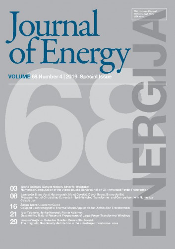 Energija : časopis Hrvatske elektroprivrede : 68,4, special issue (2019) / glavni urednik, editor-in-chief Goran Slipac.