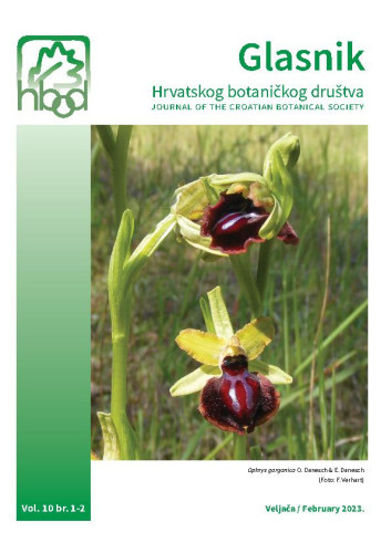 Glasnik Hrvatskog botaničkog društva =  : Journal of the Croatian Botanical Society : 10,1/2(2022) / urednica, editor Suzana Buzjak