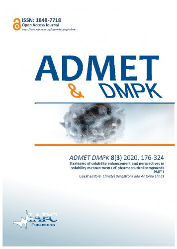 ADMET & DMPK : 8,3(2020)   / editor-in-chief Kin Tam.