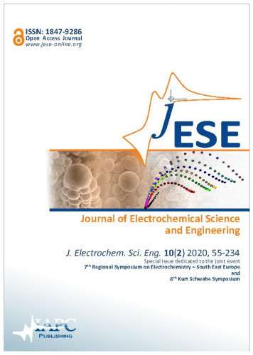 Journal of electrochemical science and engineering : 10,2(2020) : official journal of the Association of South-East European Electrochemists (ASEE) / editor-in-chief Višnja Horvat-Radošević.