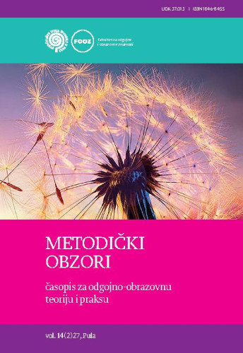 Metodički obzori  : časopis za odgojno-obrazovnu teoriju i praksu = Methodological horizons : 14,2=27 (2019) / glavna i odgovorna urednica, editor in chief Marina Diković.