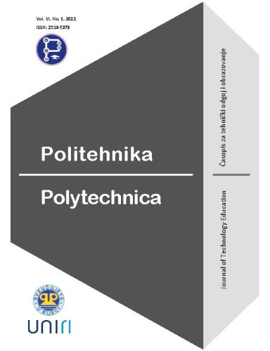 Politehnika : časopis za tehnički odgoj i obrazovanje = Polytechnica : journal of technology education : 6,1(2022) / glavni i odgovorni urednici, editors in chief Marko Maliković, Damir Purković.