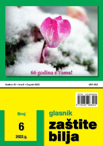 Glasnik zaštite bilja : 45,6(2022) / glavni urednik Katarina Lučić.