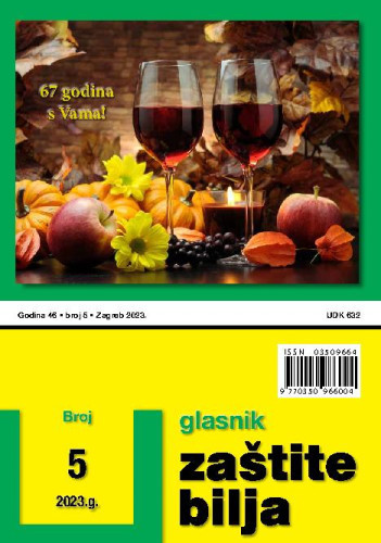 Glasnik zaštite bilja : 46,5(2023) / glavni urednik Katarina Lučić.