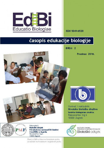 Educatio biologiae : časopis edukacije biologije : 2(2016) / glavni urednik, editor-in-chief Ines Radanović.