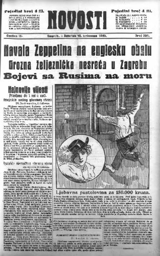 Novosti : 9,224(1915) / odgovorni urednik Mile Maravić.