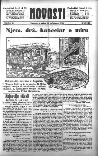Novosti : 9,225(1915) / odgovorni urednik Mile Maravić.
