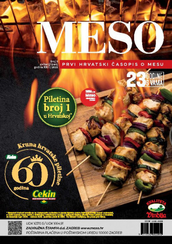 Meso   : prvi hrvatski časopis o mesu : 23,3(2021)  / glavna i odgovorna urednica, editor-in-chief Katarina Lučić.