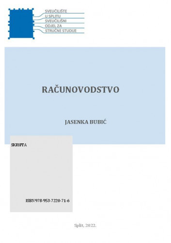 Računovodstvo :  skripta / Jasenka Bubić.