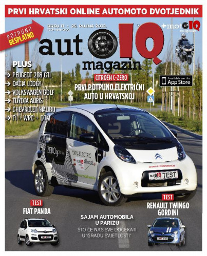 Autoiq magazin : prvi hrvatski online automoto dvotjednik : 11(2012) / glavni i odgovorni urednik Darijan Kosić.