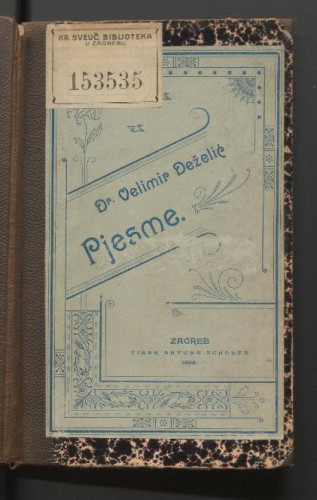 Pjesme / Velimir Deželić.