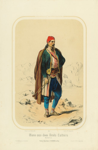 Mann aus dem Kreis Cattaro   / F. [Franz] Gerasch [prema Augustu Geraschu].