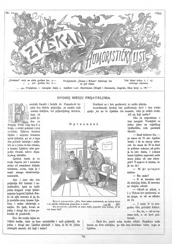 Zvekan : humoristički list : 6,10(1895) / odgovorni urednik August Šek.