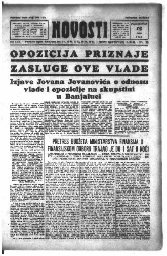 Novosti : 29,195(1935) / odgovorni urednik Vladimir Turkalj.