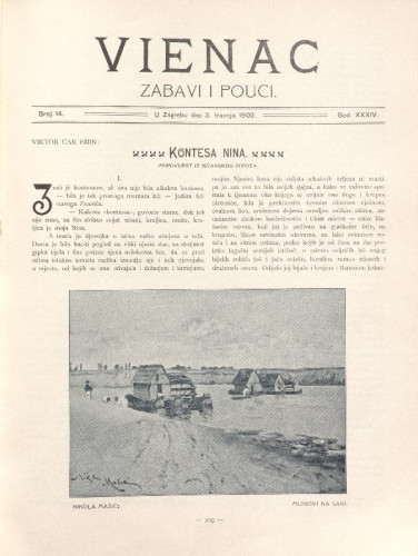 Vienac : zabavi i pouci. : 34,14(1902) / uredjuje Gjuro Arnold.