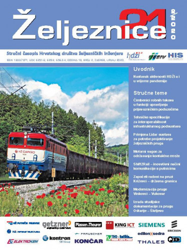 Željeznice 21   : stručni časopis Hrvatskog društva željezničkih inženjera : 19,2(2020)  / glavni i odgovorni urednik Dean Lalić.