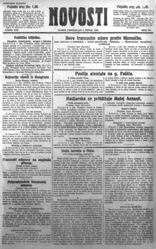 Novosti : 18,176(1923) / odgovorni urednik Lj. Z. Kara.