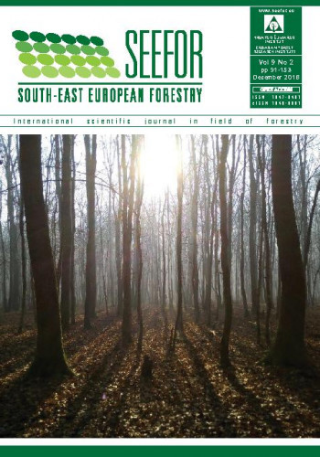 South-east European forestry : SEEFOR : international scientific journal in field of forestry : 9,2(2018) / editor-in-chief Dijana Vuletić.