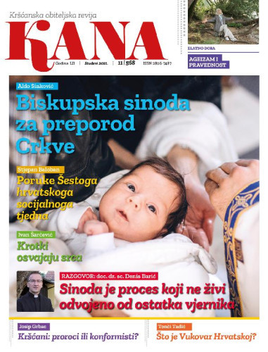 Kana  : kršćanska obiteljska revija : 52,11=568(2021) / glavna urednica Maja Petranović.