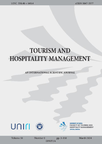 Tourism and hospitality management : 30,1(2024)  / editors Sandra Janković, Marko Perić