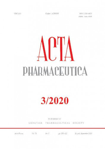 Acta pharmaceutica  : a quarterly journal of Croatian Pharmaceutical Society and Slovenian Pharmaceutical Society, dealing with all branches of pharmacy and allied sciences : 70,3(2020)  / editor-in-chief Svjetlana Luterotti.