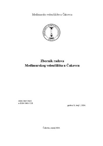 Zbornik radova Međimurskog veleučilišta u Čakovcu : 15,1(2024)  / glavni i odgovorni urednik Igor Klopotan