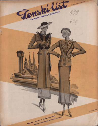 Ženski list   : za modu, zabavu i kućanstvo : 10, 9(1934)  / [glavni i odgovorni urednik [Marija Jurić] Zagorka].